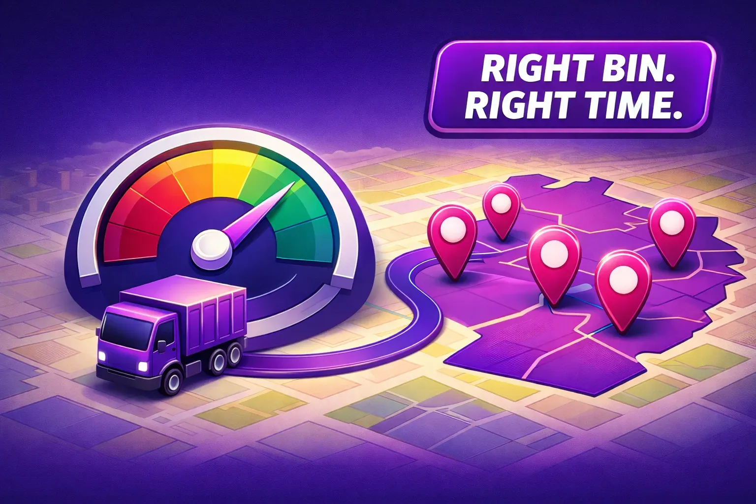 Container pickup route planning and operations in Mapsly