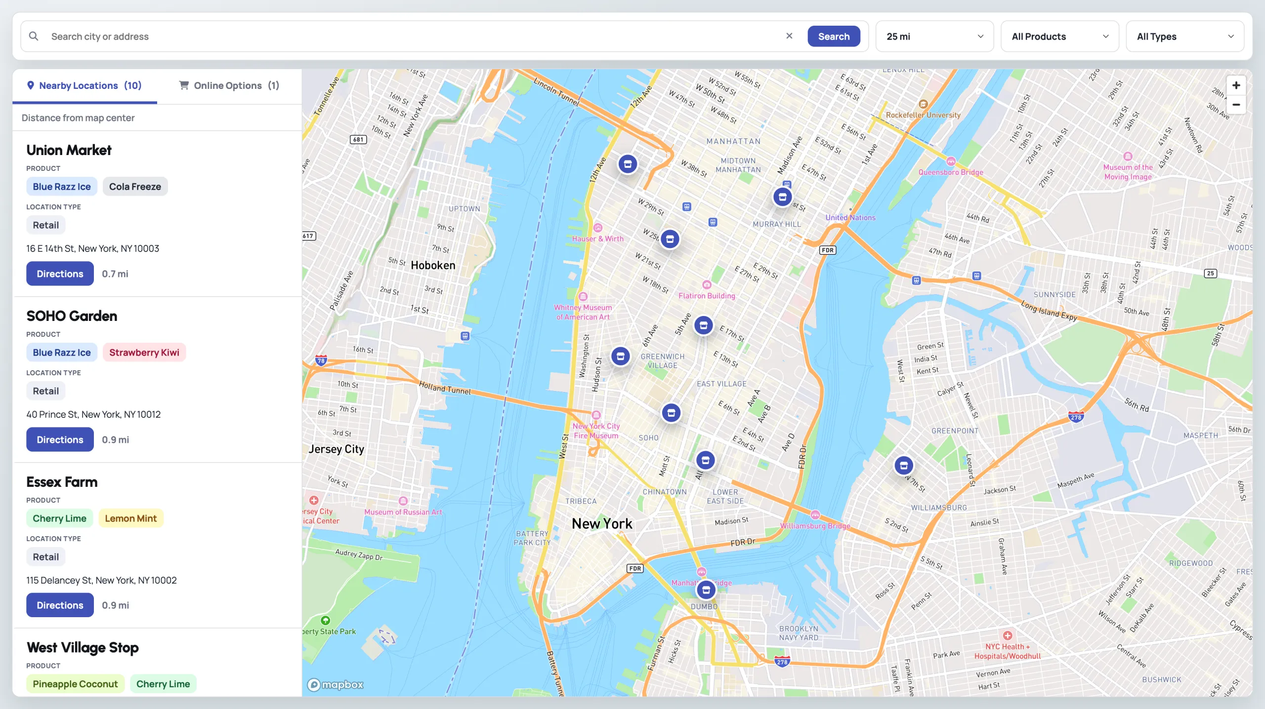 Store Locator Widget screenshot